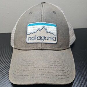 Patagonia Outdoors Adjustable Gray/Taupe Meshback Embroidered Hat
